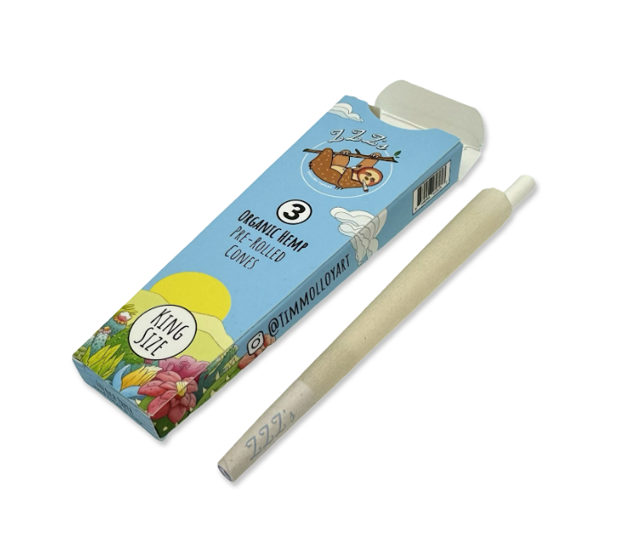 Photograph of product: King Size Cones 3pk - Stoner Sloth By Tim Molloy