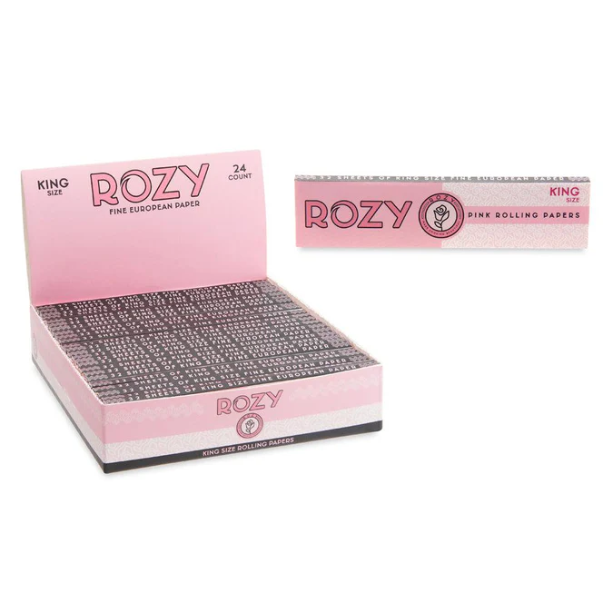Photograph of product: Rozy Pink | Rolling Papers | King Size