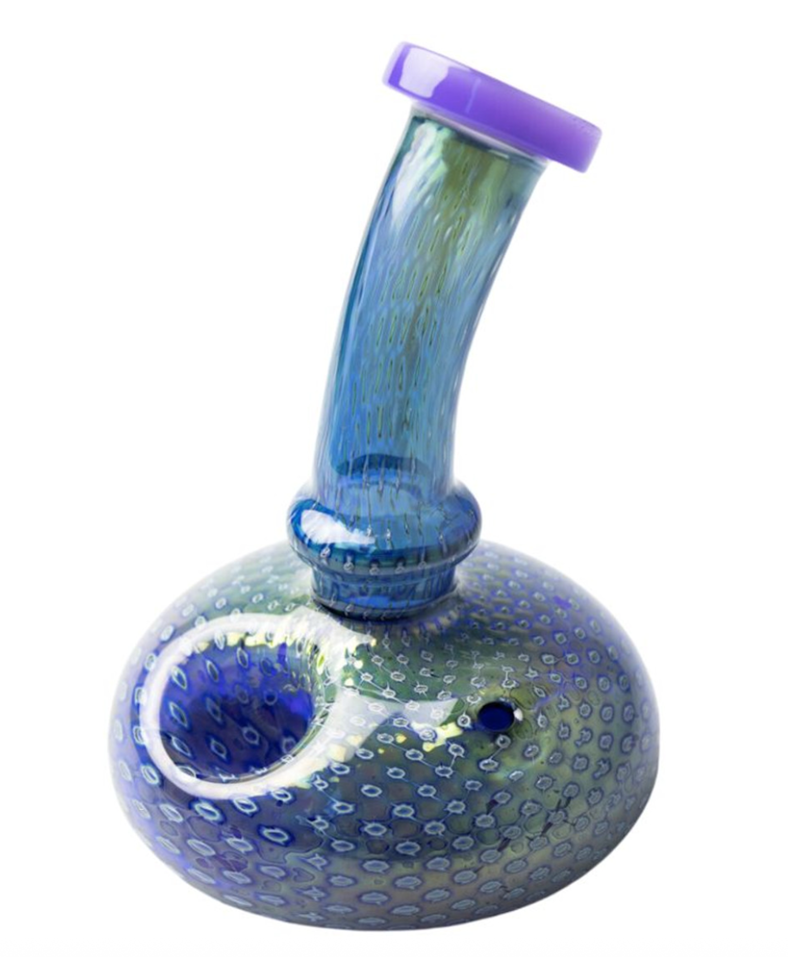 Photograph of product: Glass - 4" 70mm Base Hand Pipe - Dark Blue