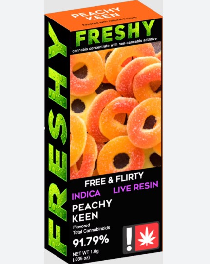 Photograph of product: Flavor Infused Live Resin All-in-one | Peachy Keen | 1g