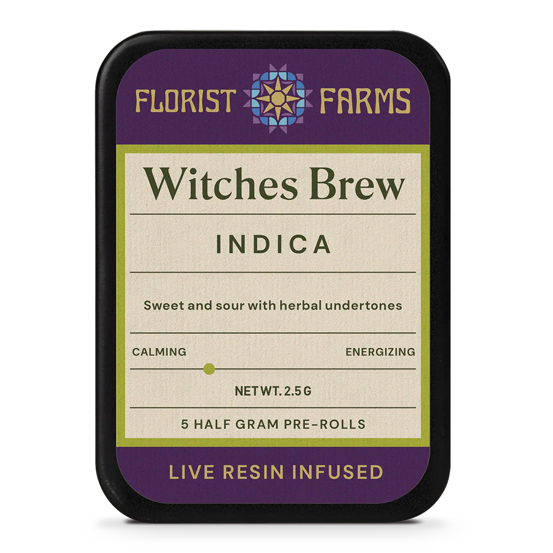 Photograph of product: 5-pack Live Resin Infused Pre-Rolls - Witches Brew