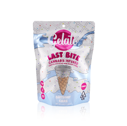 Photograph of product: Gelato Last Bites Birthday Cake Edible 200mg