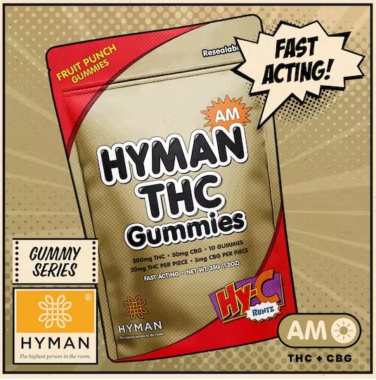 Photograph of product: Hyman - Hy-C Runtz 200mg AM Gummies