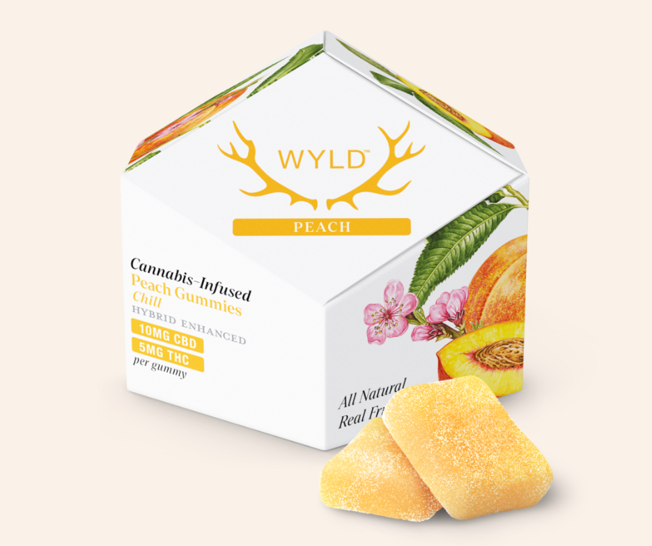 Photograph of product: Wyld | Peach 2:1 Cbd:Thc + Hybrid Enhanced   50 Mg