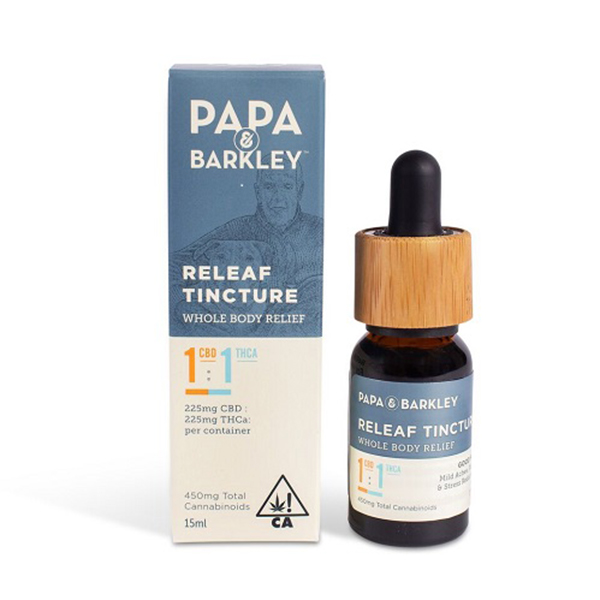 Photograph of product: Papa & Barkley - 1:1 TH-ouia Releaf Tincture 15ml