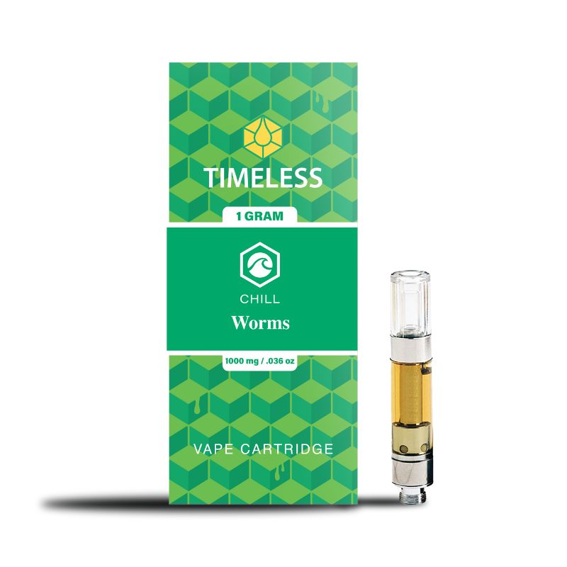 Photograph of Product: Timeless: Vape | Worms | Cartridge | 1g