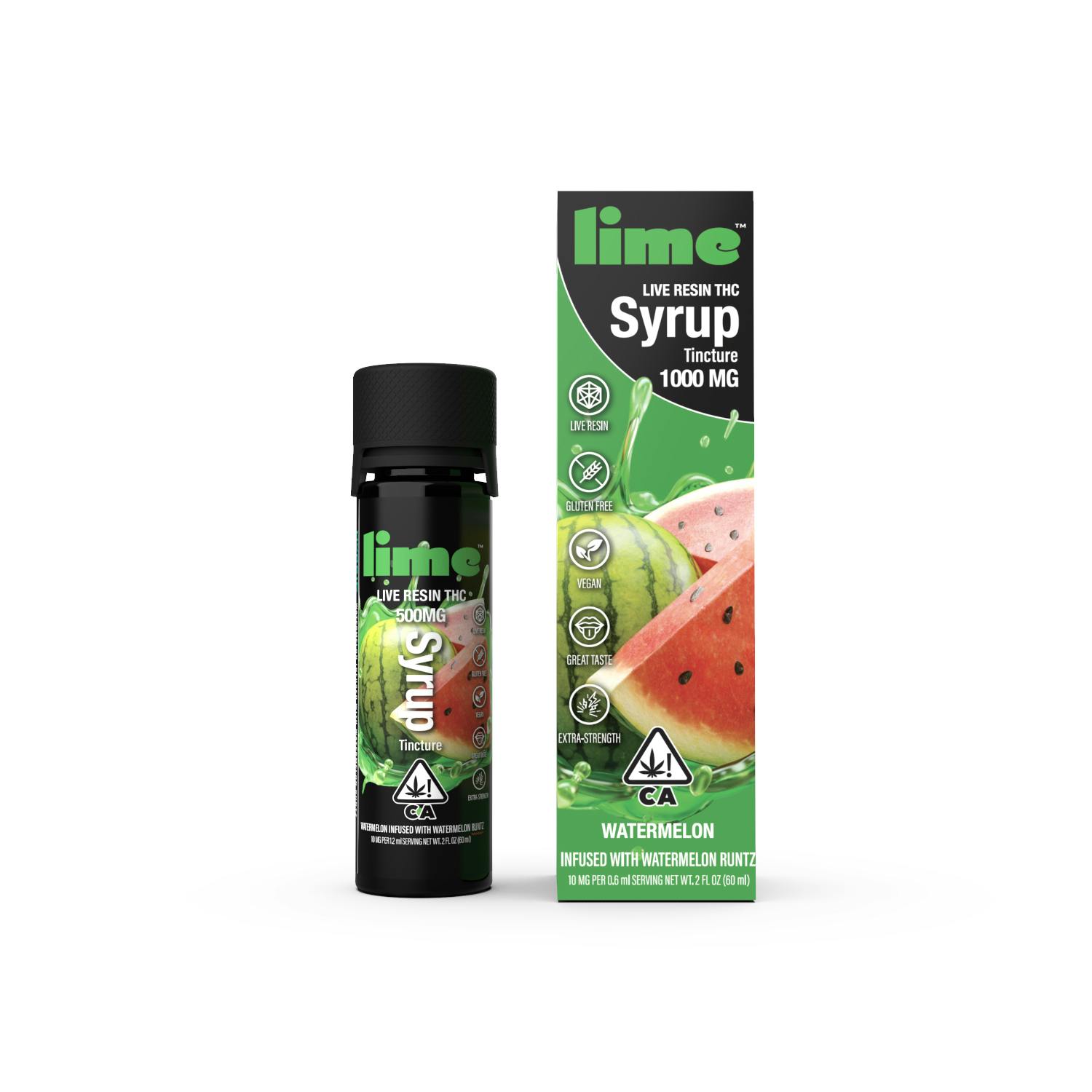 Photograph of product: Lime Syrup Watermelon 1000mg