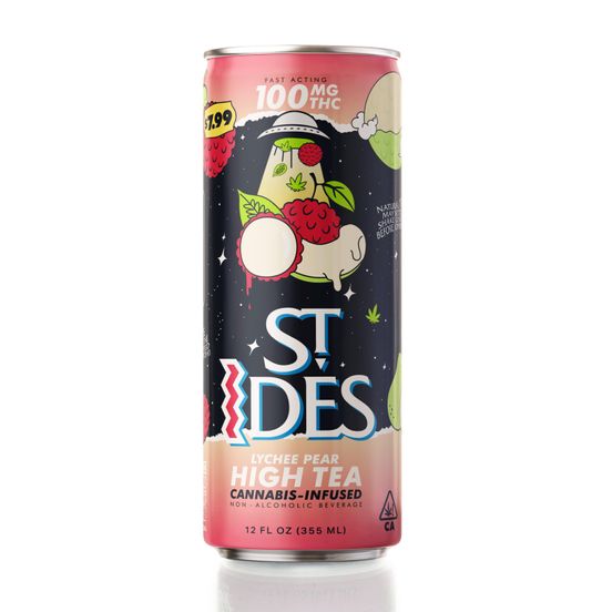 Photograph of product: St. Ides Tea Pear Lychee 100mg - 