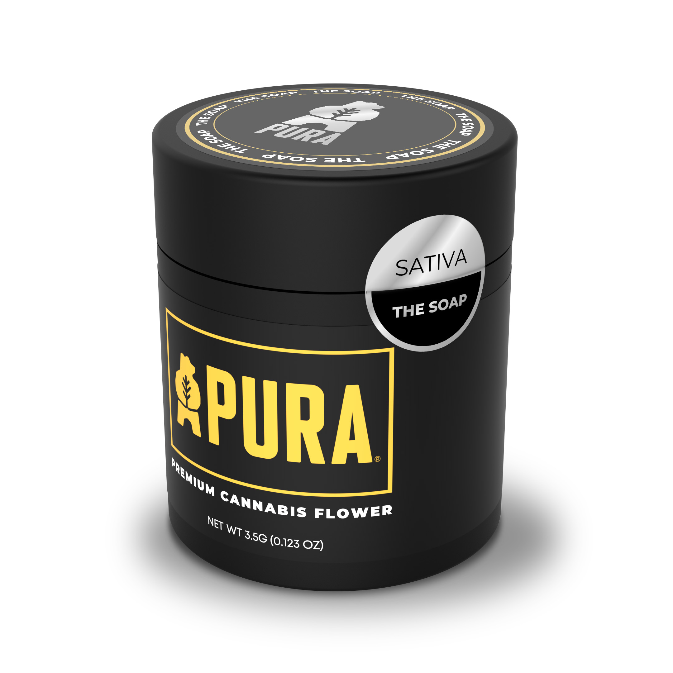 Photograph of Product: HL | Pura | Rainbow Beltz x White Runtz | Jar Flower - 3.5g