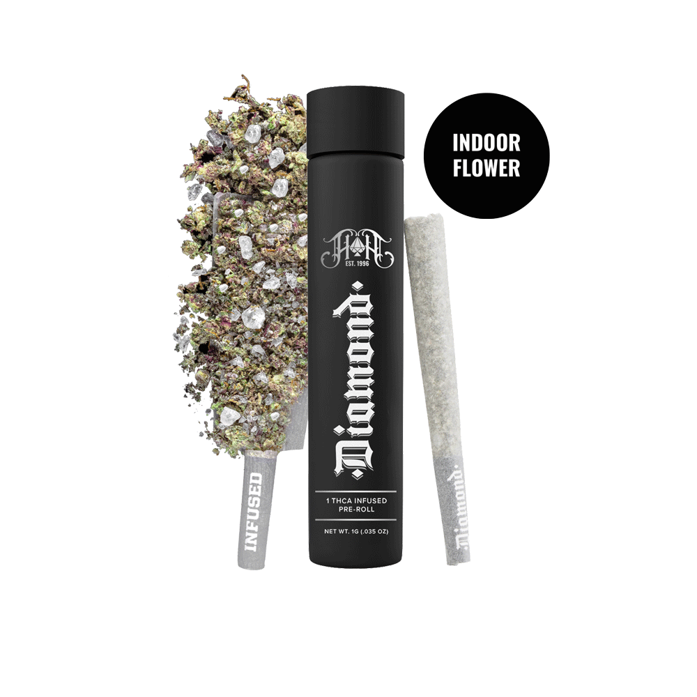 Photograph of product: Heavy Hitters | Super Jack | Diamond Infused Pre-Roll | Oui'd