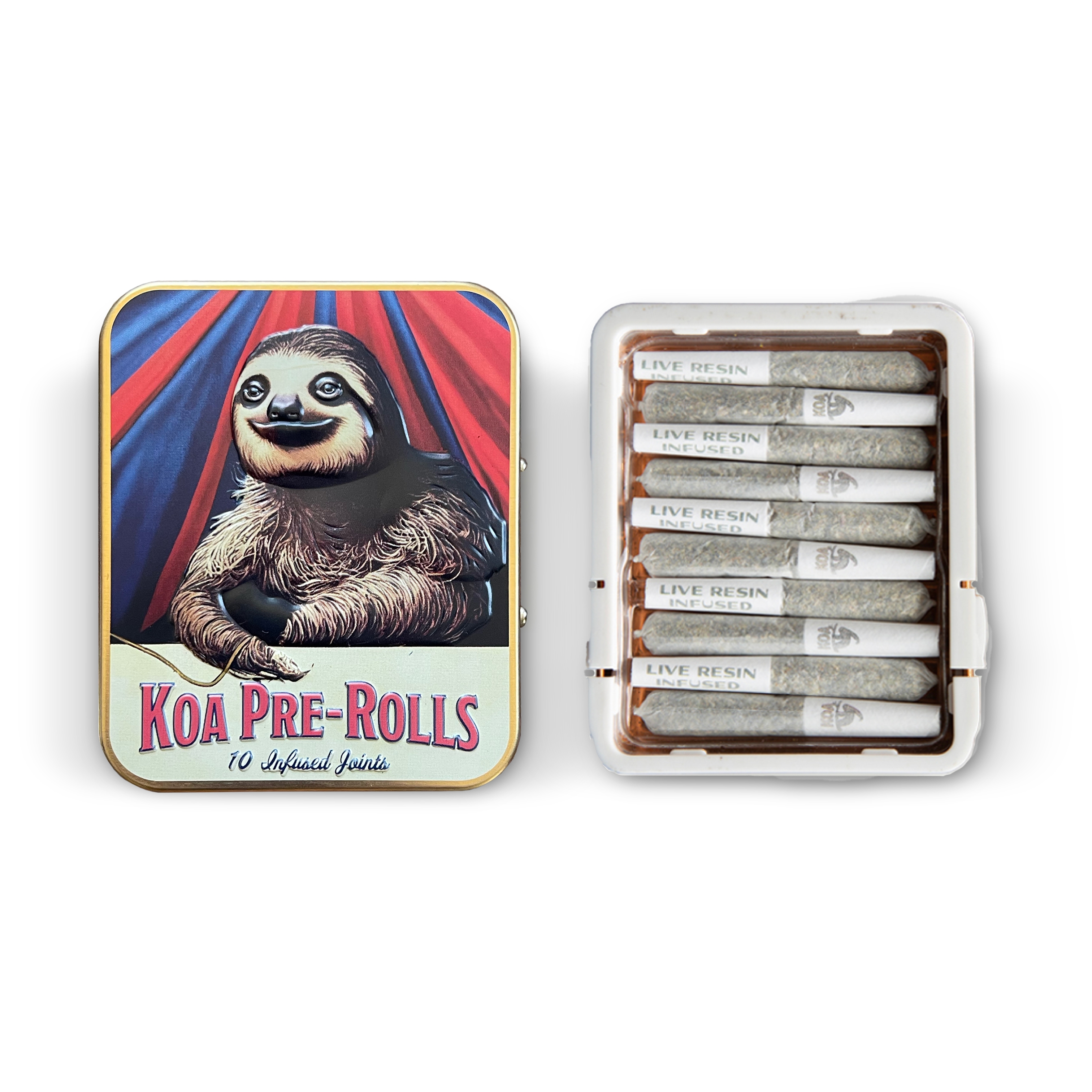 Photograph of product: Diamond Infused 10-Pack Pre-Rolls - Sour Diesel