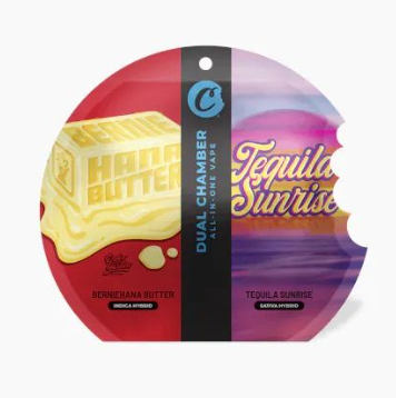 Photograph of product: Bernihana Butter + Tequila Sunrise - 3-in-1 Disposable - 2g(1g each)