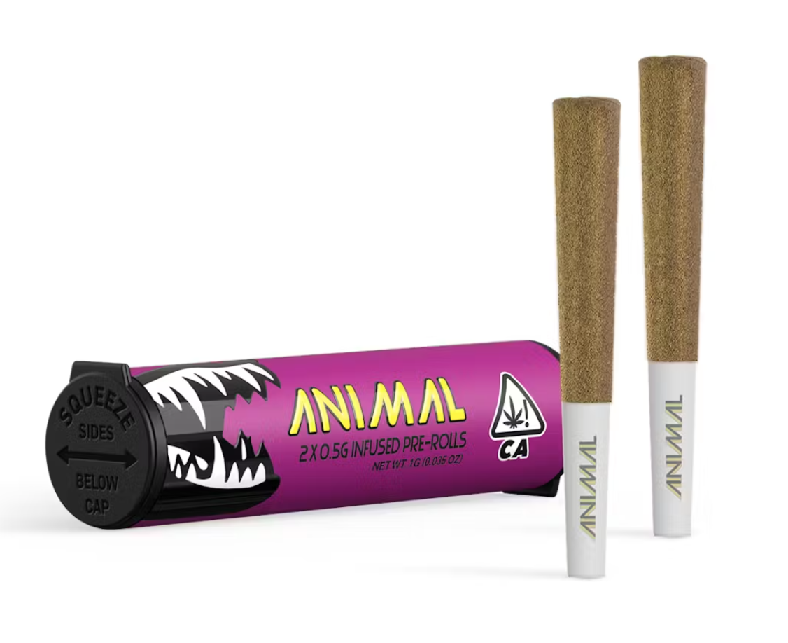 Photograph of product: Animal - NYC Diesel - 2 x 0.5g Duo Tube - Infused Prerolls