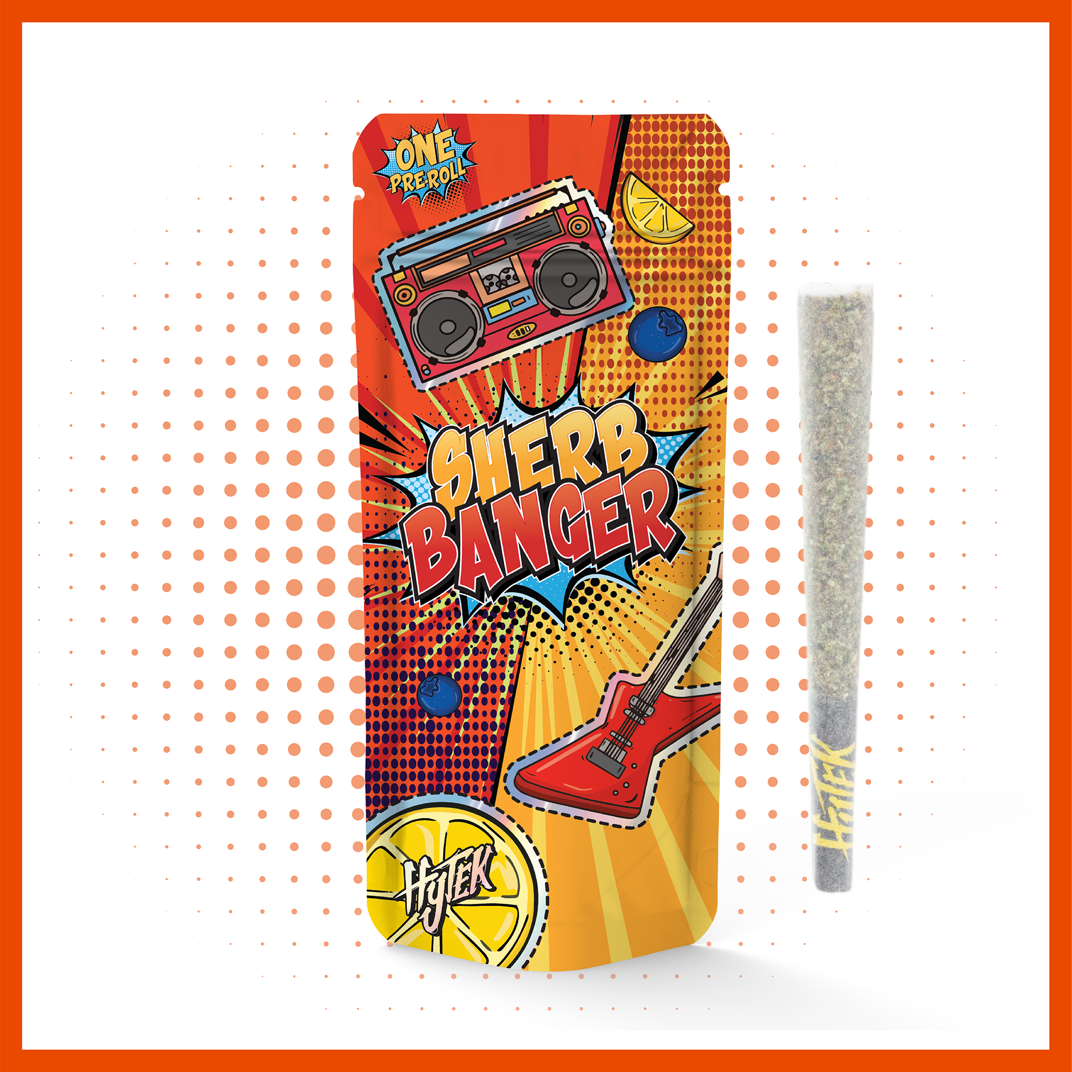 Photograph of product: HYTEK | SHERB BANGER | 1g PREROLL