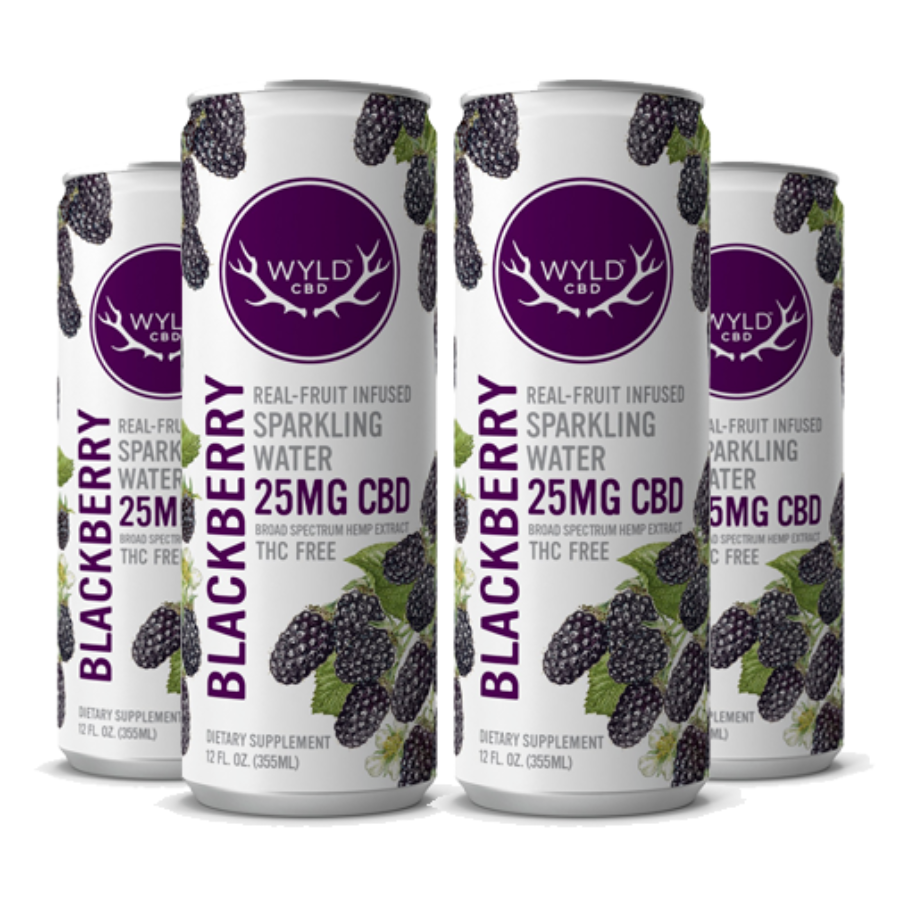 Photograph of product: Blackberry 50mg CBD Soda Water