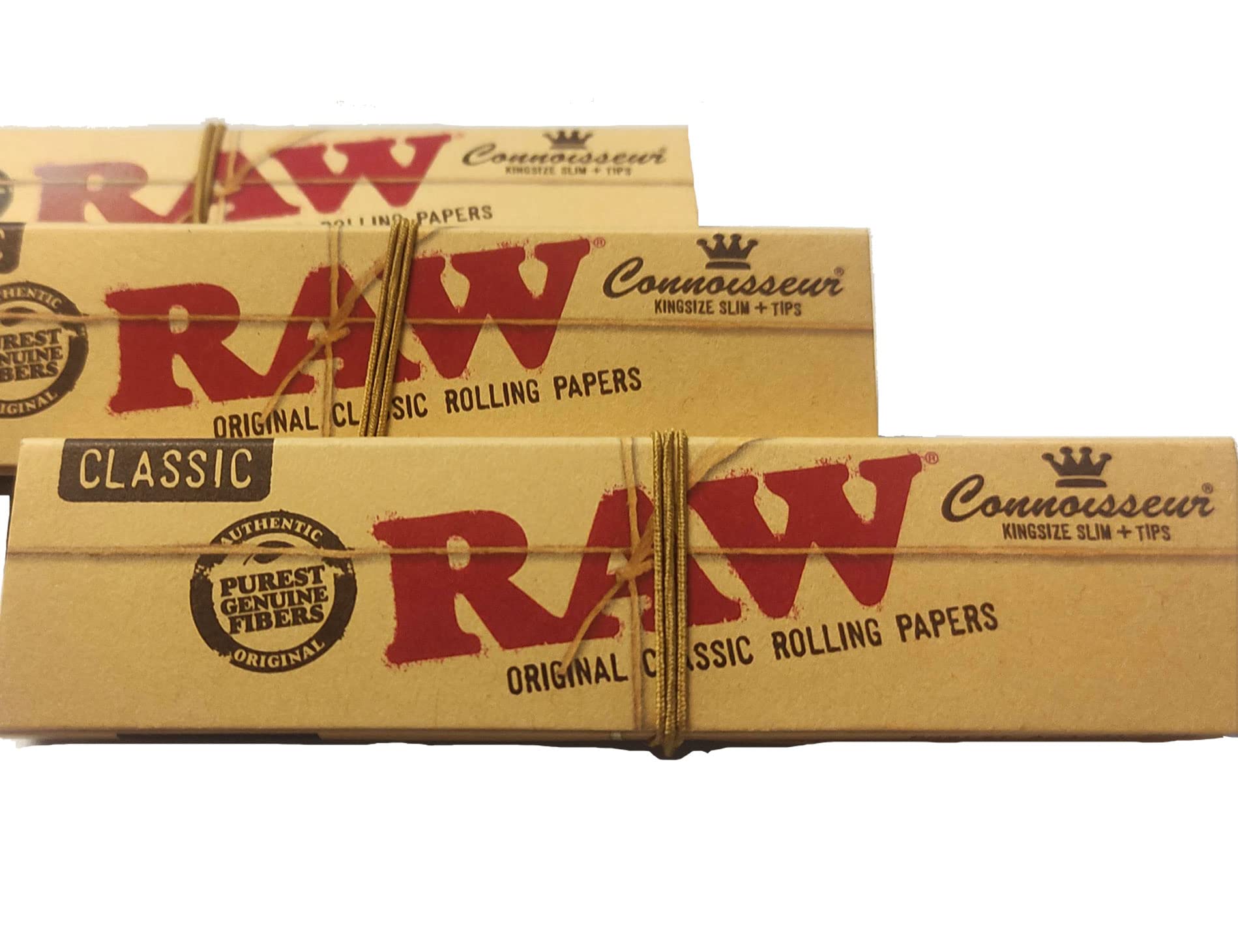 Photograph of product: Raw Classic Connoisseur paper King Size+tips