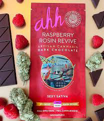 Photograph of product: Chocolate | Raspberry | 100mg | 20pk | ahh