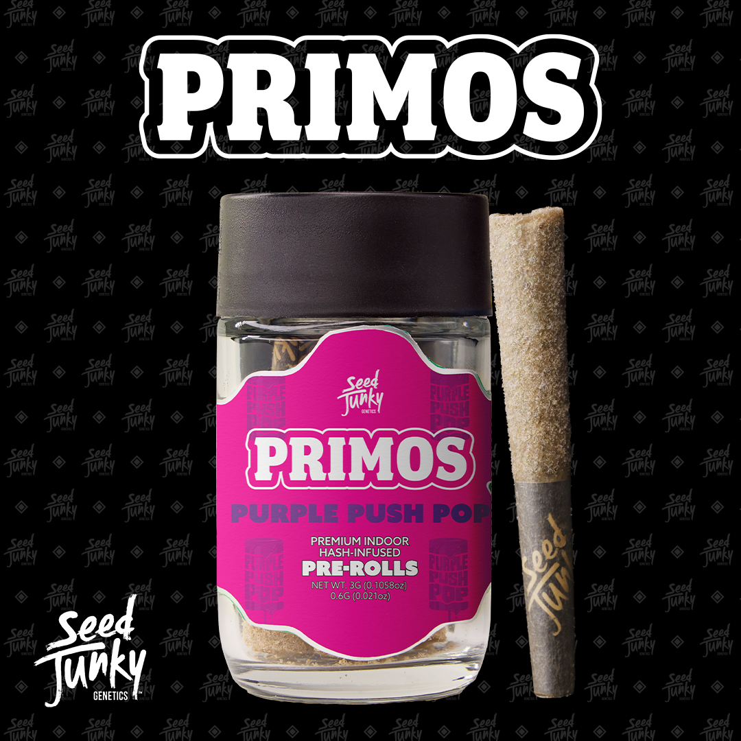 Photograph of product: Seed Junky Primos Purple Push Pop Bubble au chocolat Infused 5pk