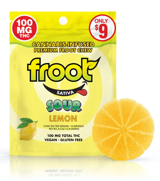 Photograph of product: Lemon Sour Gummy 100mg