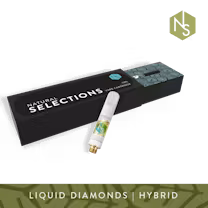 Photograph of product: Natural Selections 1g Liquid Diamonds Cartridge -Marshmallow OG x Pura Vida
