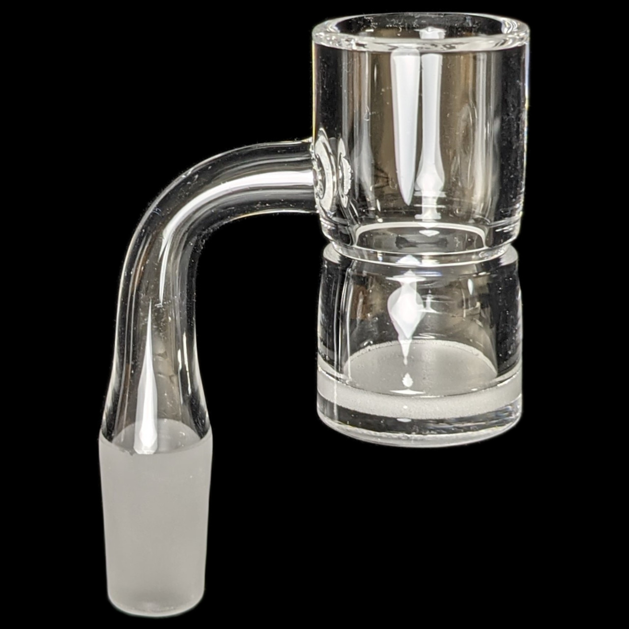 Photograph of product: Banger | Hybrid Base | Splash Guard | Male | Quartz [25mm]