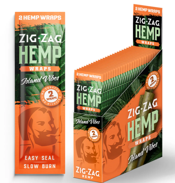 Photograph of product: Island Vibes Hemp Wraps | 2 Pack | Zig-Zag