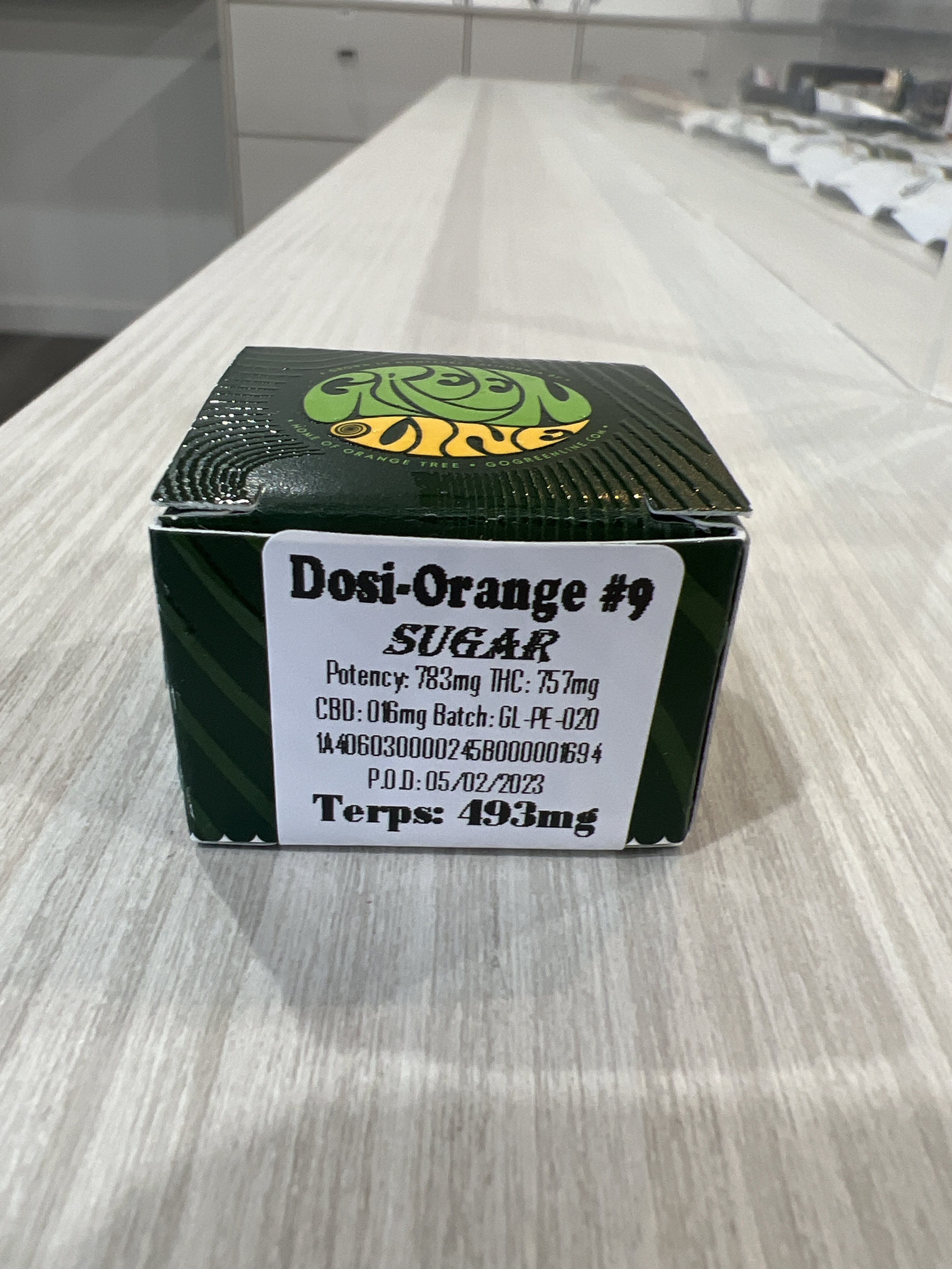 Photograph of product: GREENLINE 1G SUGAR-DOSI-ORANGE #9