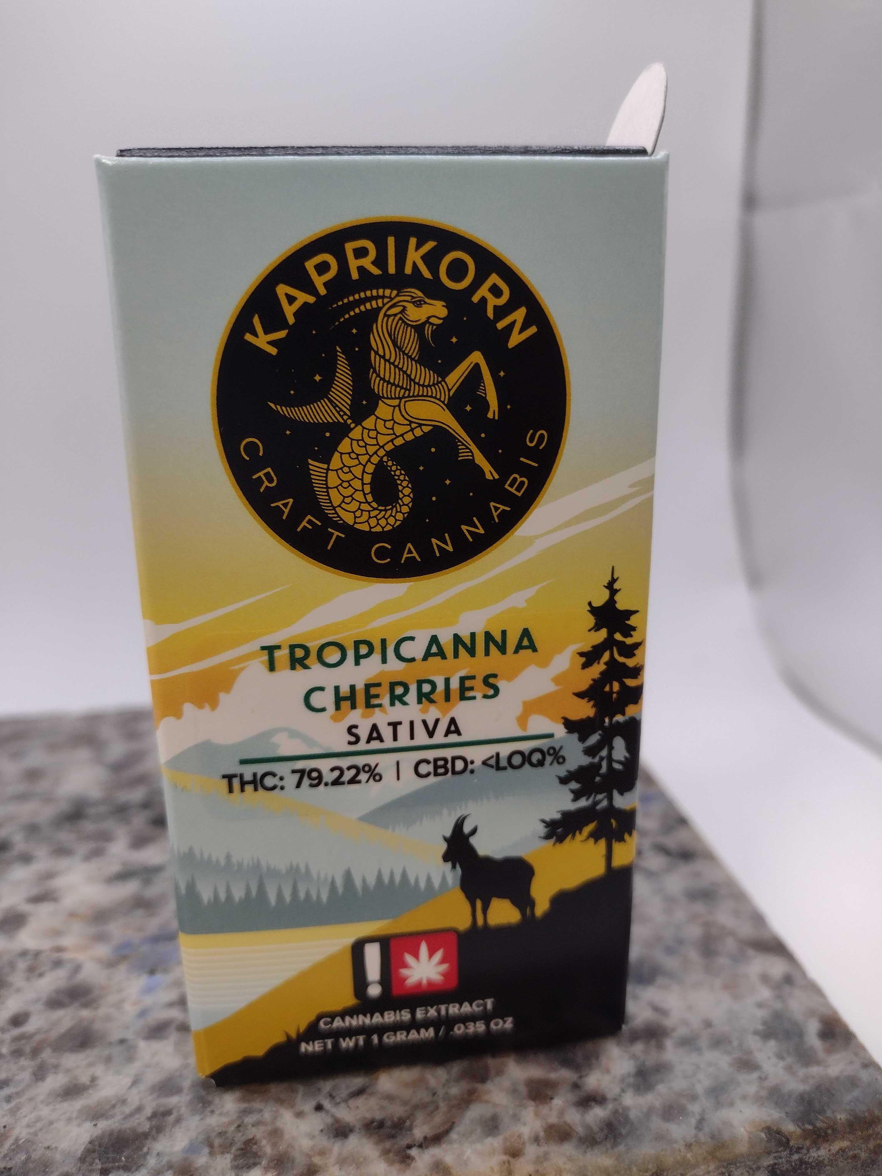 Photograph of product: Kaprikorn | Tropicanna Cherries HTE Cartridge