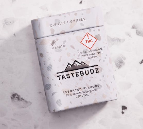 Photograph of product: Tastebudz Assorted Flavors Rosin Gummies 100mg TH-oui 1000mg CBD {Hybrid}