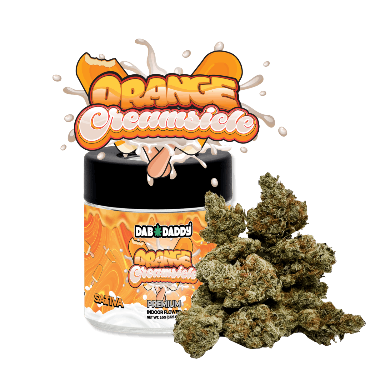 Photograph of product: ORANGE CREAMSICLE - DAB DADDY - INDOOR - 3.5g