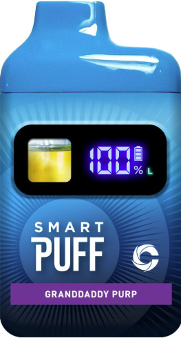 Photograph of product: Cannalicious - Smart Puff - Grandaddy Purp - Dispo