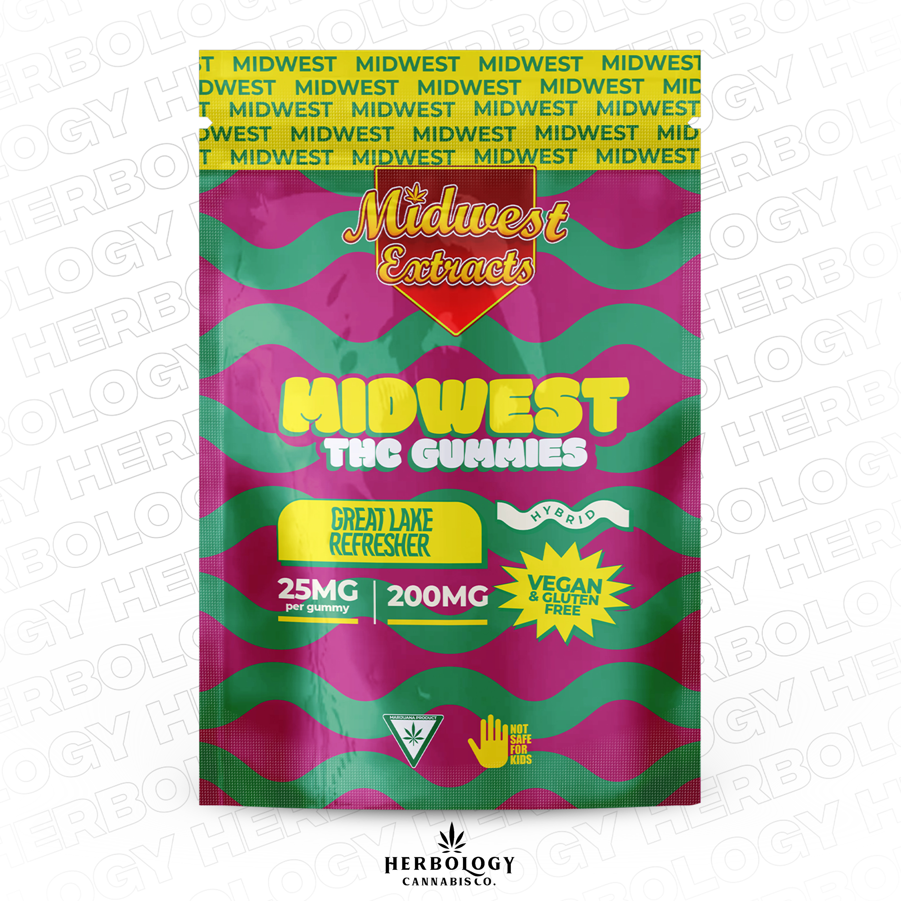 Photograph of product: Midwest Extracts | Gummy | Great Lakes Refresher | 200mg