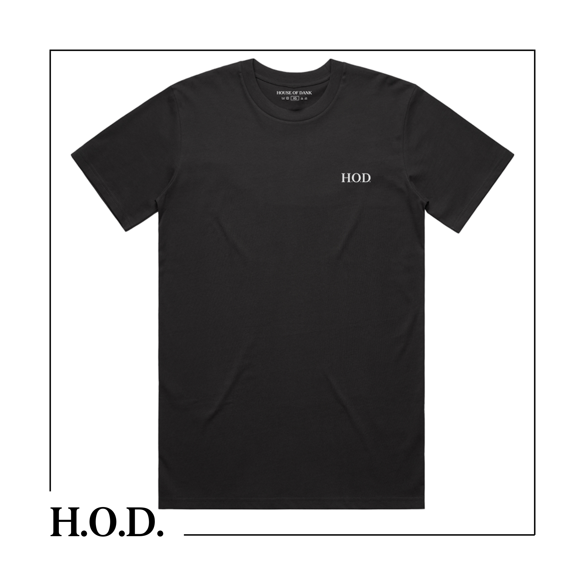 Photograph of product: H.O.D. OG House Black Short Sleeve Tee XL