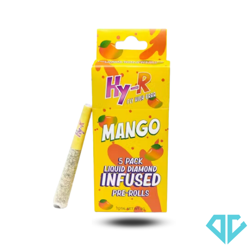 Photograph of product: Hy-R Mango Infused Pre-Roll .6g 5 Pack