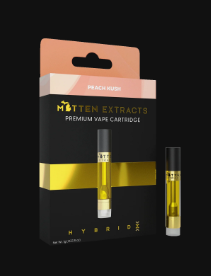 Photograph of product: Peach Kush | 510 Thread | 1g | Mitten Extracts