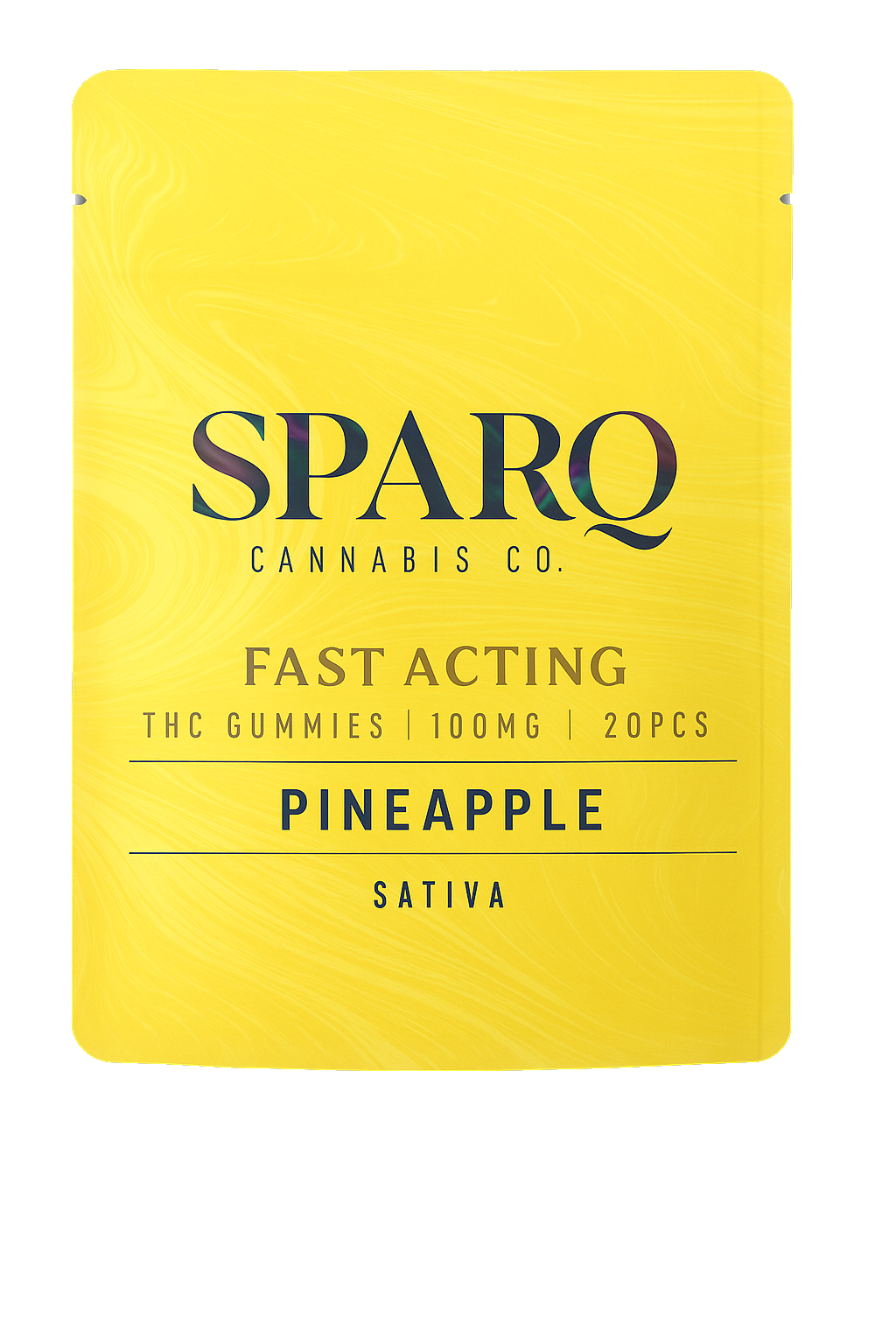 Photograph of product: Sparq Pineapple Gummies | 100mg