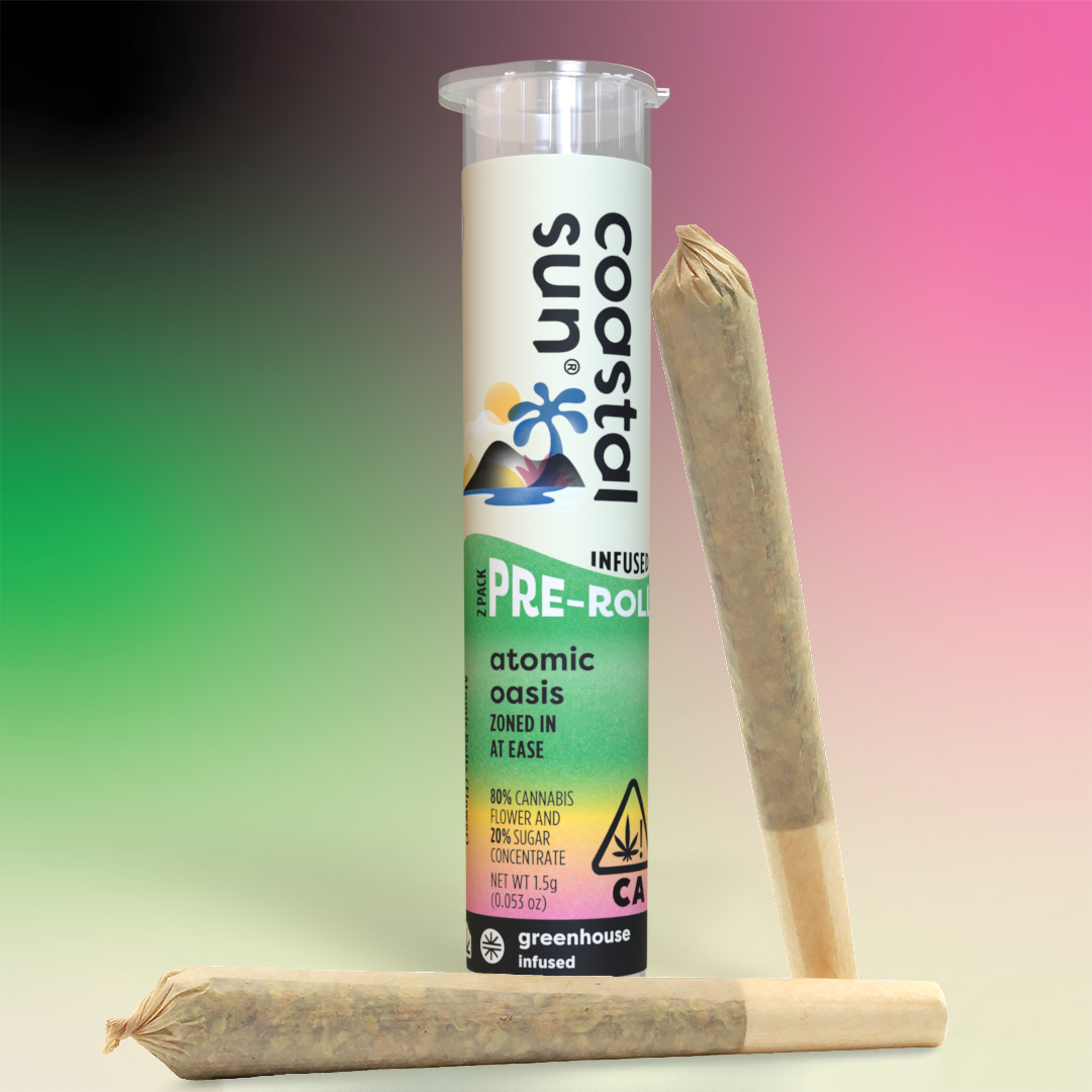 Photograph of product: Coastal Sun | Infused Preroll 2Pk (.75) | Atomic Oasis