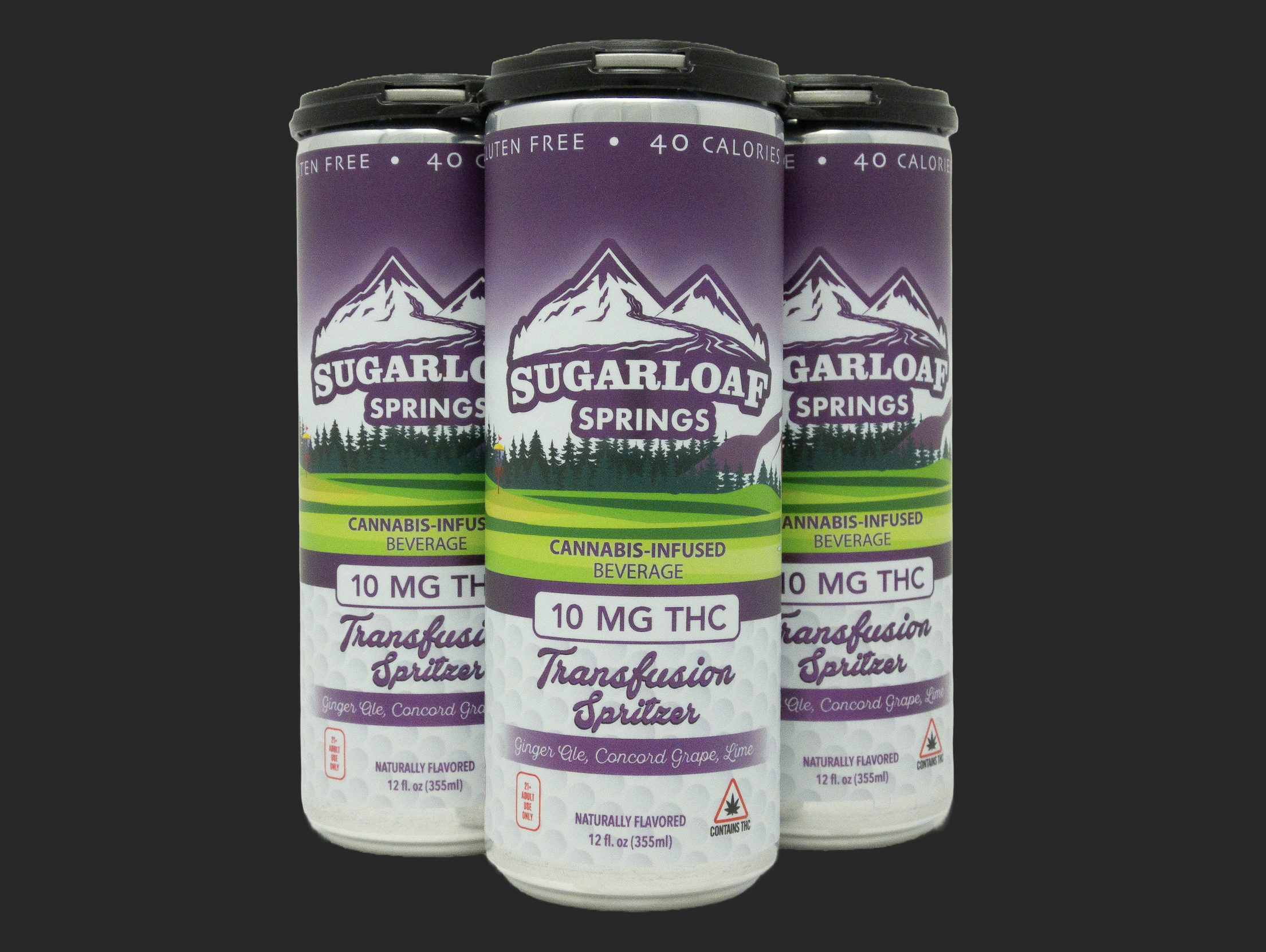Photograph of product: 10mg Transfusion Spritzer | Ginger Grape Lime
