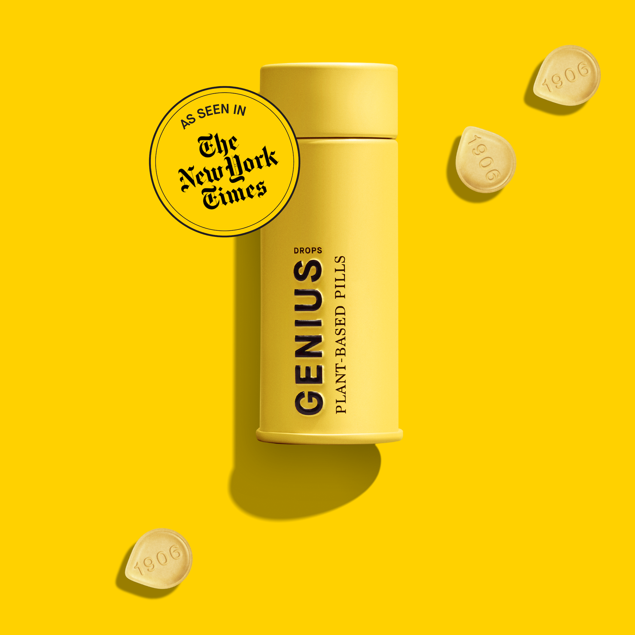 Photograph of product: Effects-Based Tablets | 1906 | GENIUS Drops for Brainpower [30pk]