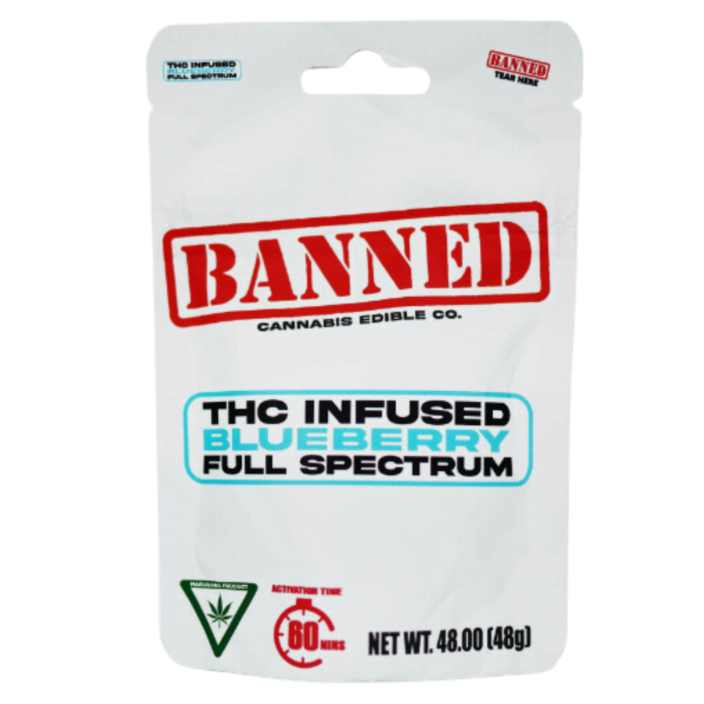 Photograph of product: Banned - Blueberry Gummies 200mg