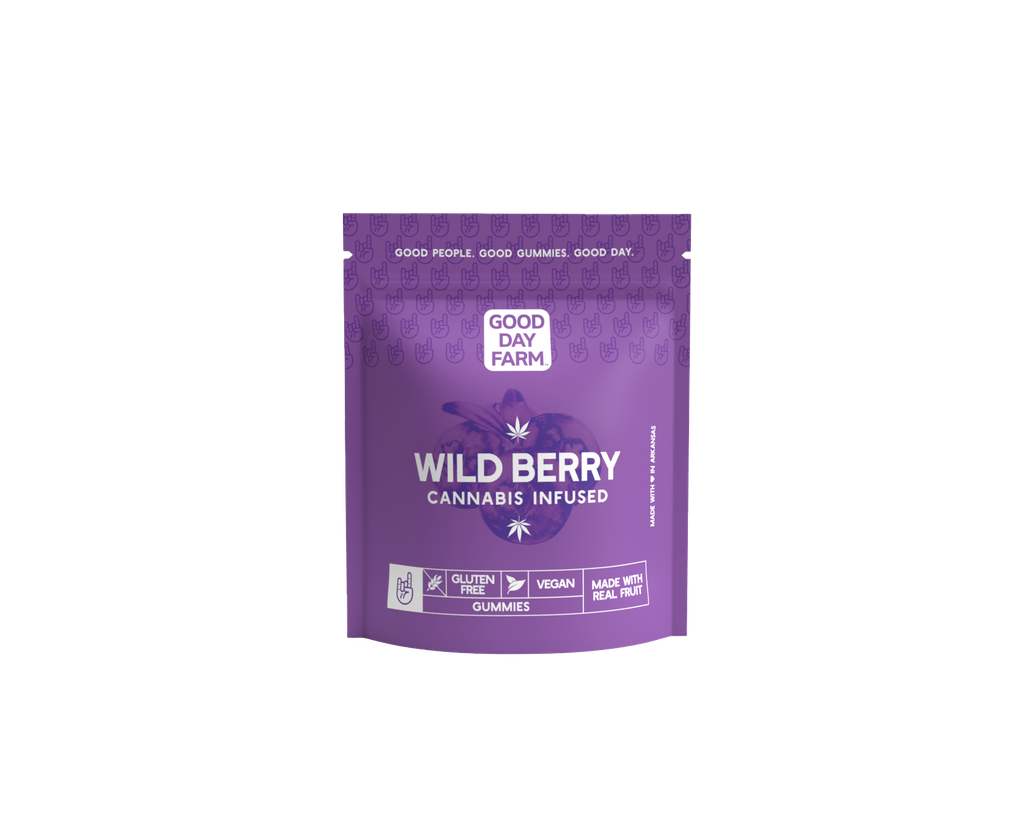 Photograph of product: GDF: Gummies | Wild Berry | Hybrid | 100mg | 10pk