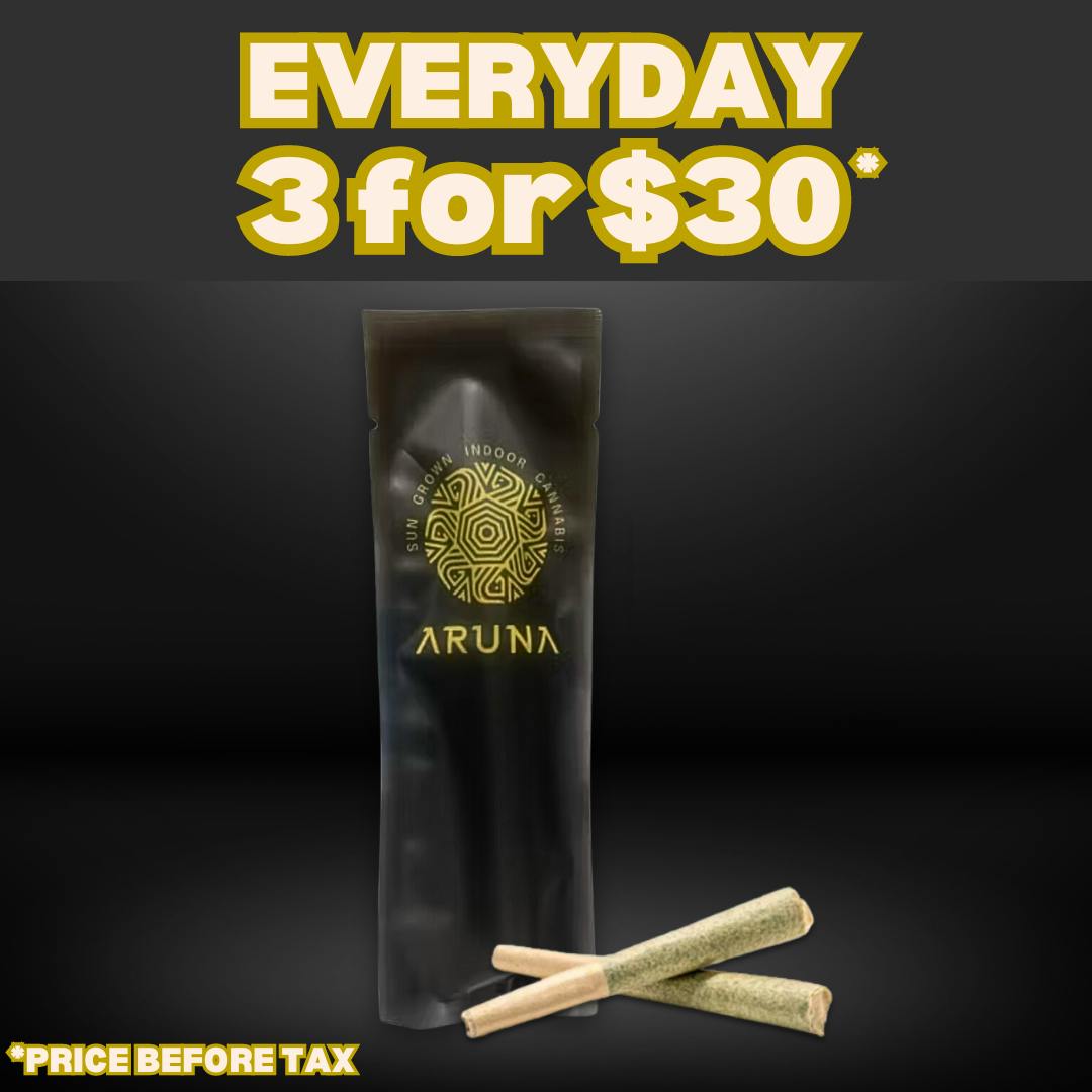 Photograph of product: Aruna V6 Haze | Preroll - 0.5g 2pk