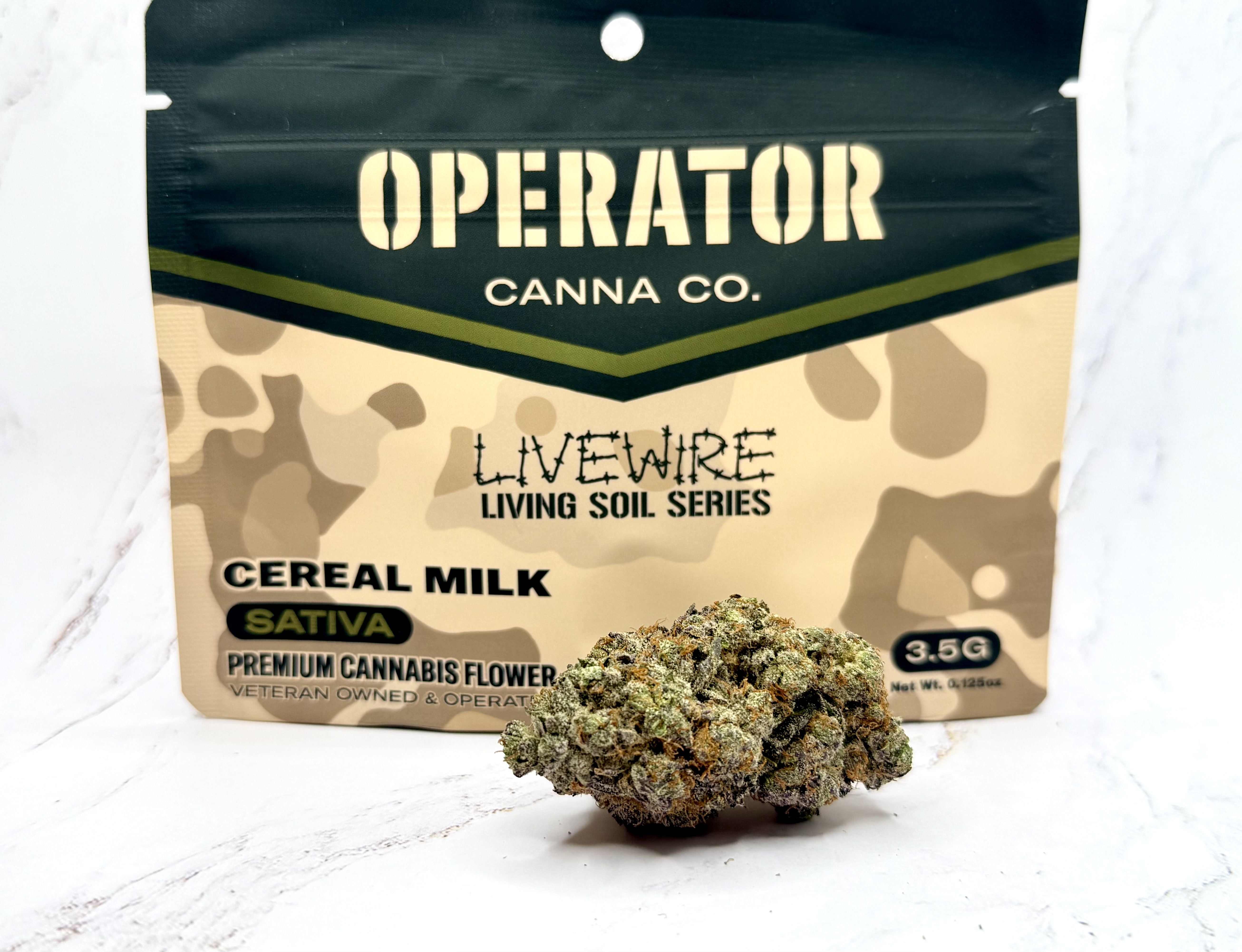 Photograph of product: Operator - Cereal Milk  (Livewire) - Flower - 3.5g