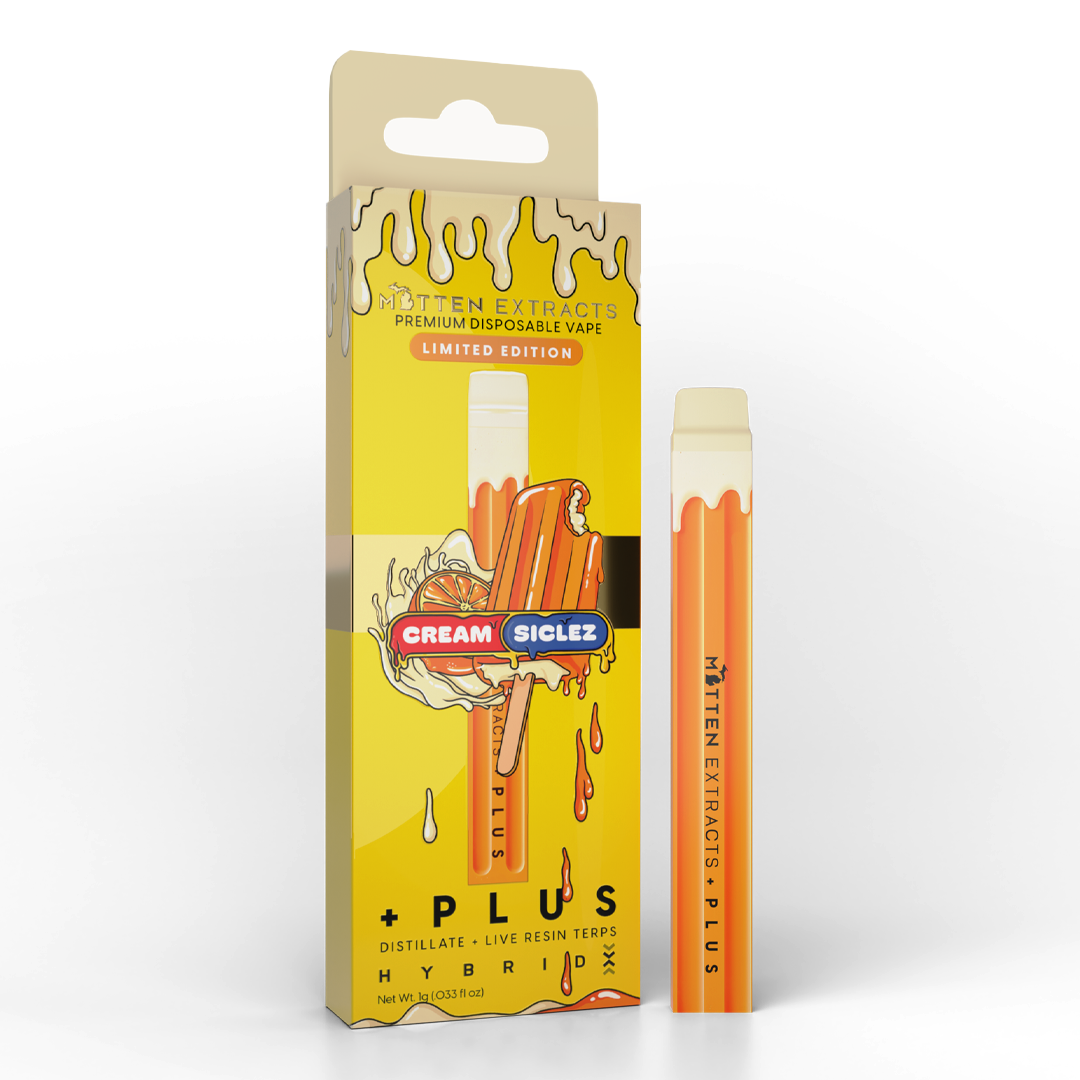 Photograph of product: Mitten + PLUS - Disposable 1g - Creamsiclez - Hybrid