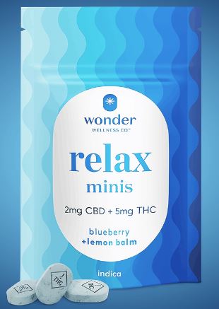Photograph of product: Wonder Minis Relax | 200mg Blueberry | 40ct