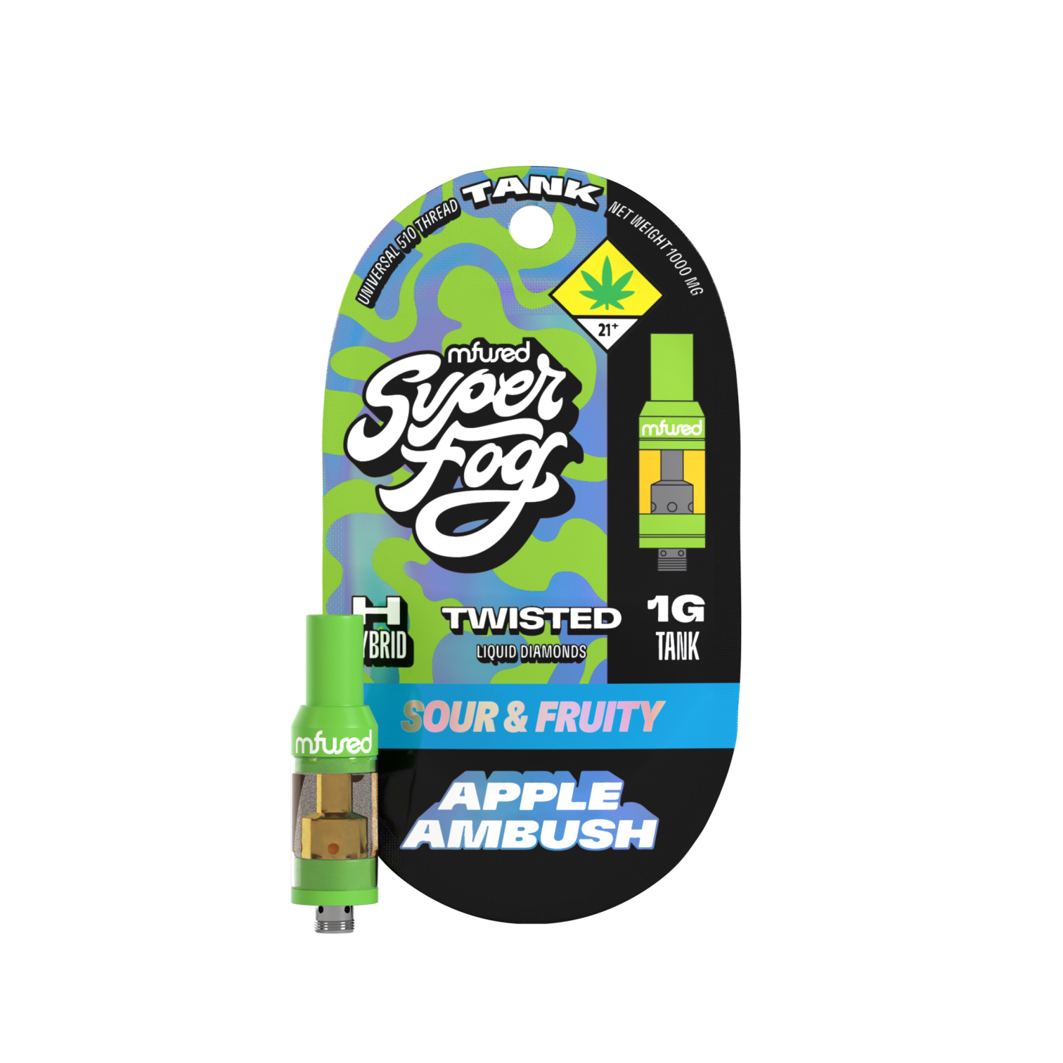 Photograph of product: Mfused Twisted VAPE Apple Ambush Tank 1g