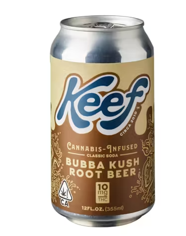 Photograph of product: Bubba Kush Root Beer Classic Soda 10mg - Keef