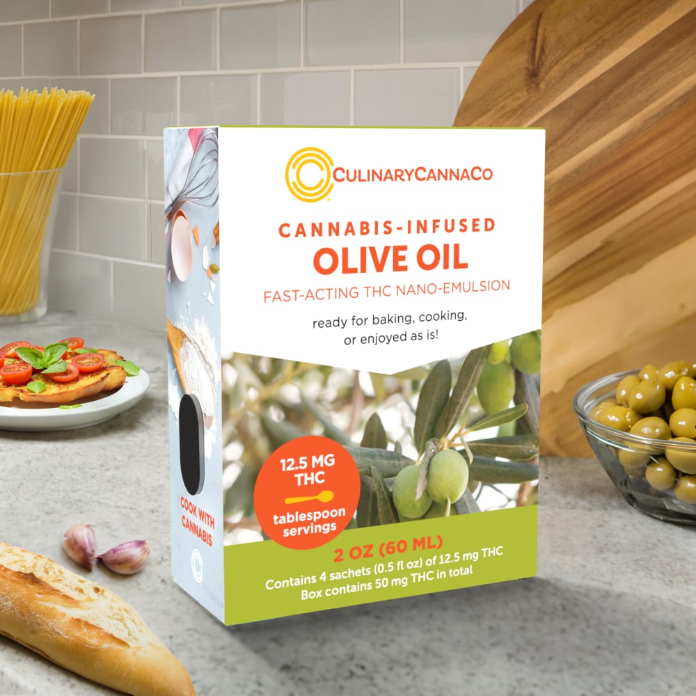 Photograph of product: Infused Oil | CulinaryCannaCo | Olive Oil [4pk]