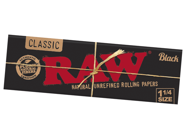 Photograph of product: Classic Black 1 1/4" Papers | RAW