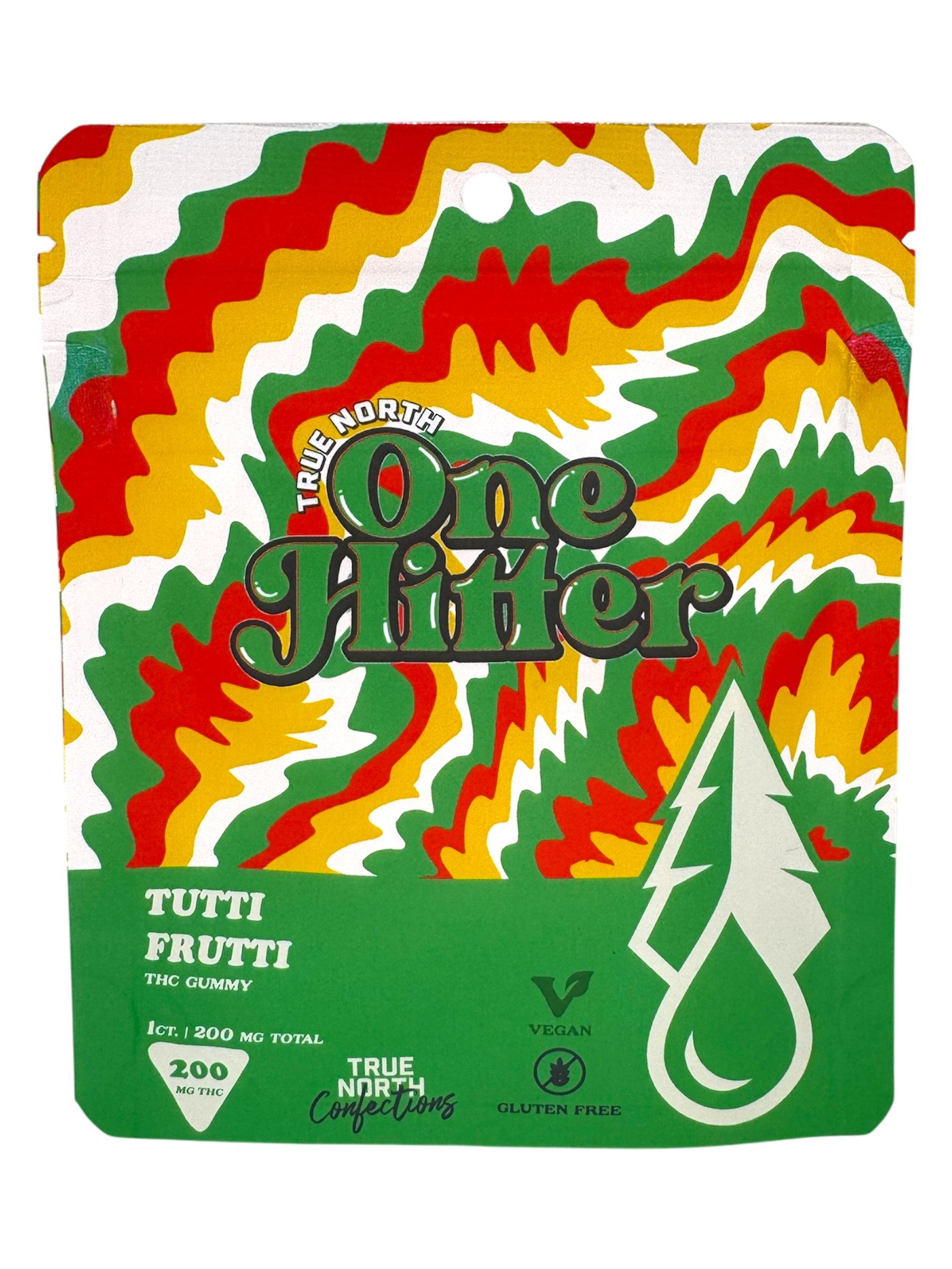 Photograph of product: 200mg Tutti Frutti One Hitter Gummy